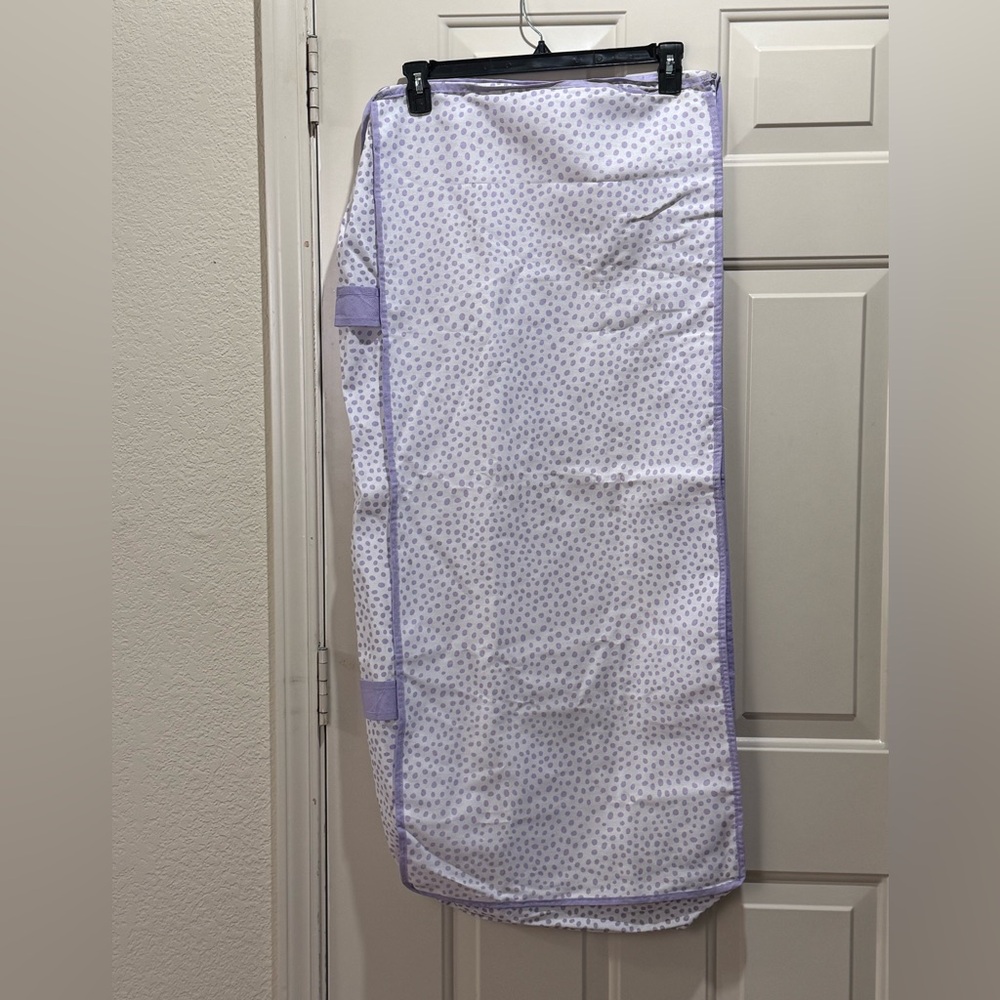 NEW Lavender Polka Dot Underbed Storage Bag Set 14" x 17.5" x 6"